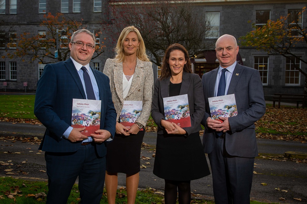 Michelle Murphy and representatives from GMIT Castlebar, IDA Ireland and Mayo County Council launch the Galway-Mayo Relocation Survey