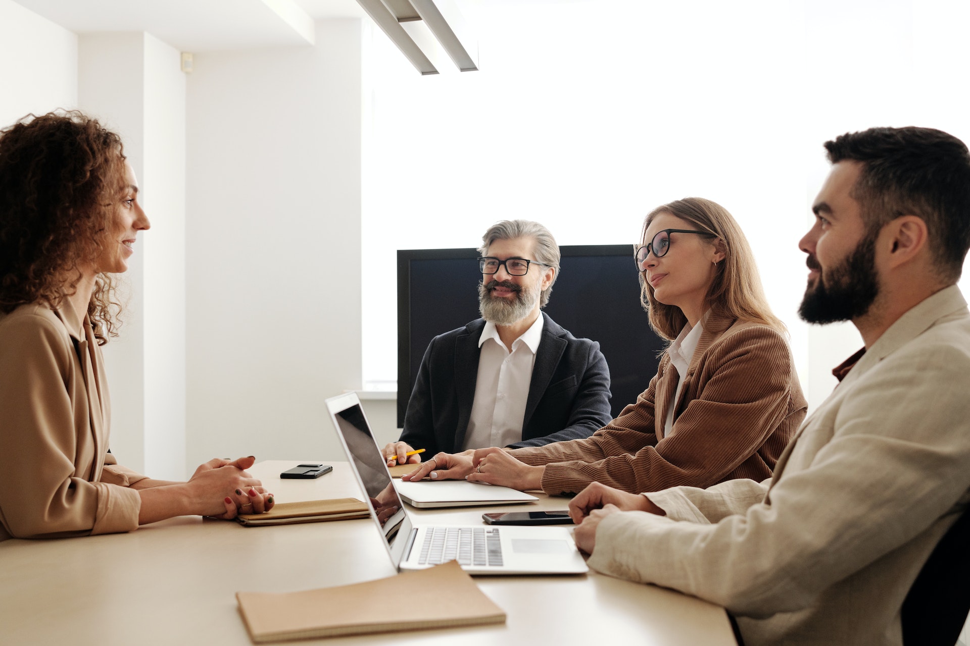 Interview with a candidate for a manager position