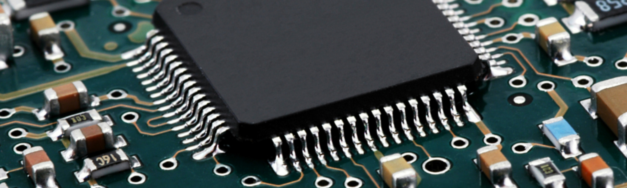 Image of microchip circuit board