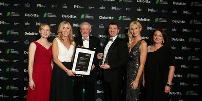 Collins Mc Nicholas winning Deloitte best managed company 